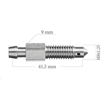 ODPOWIETRZNIK 0010 M8X1,25 L-41,5