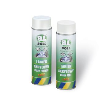 LAKIER AKRYLOWY 500ML W AEROZOLU MATOWY RALLY BIAŁY / BOLL