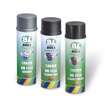 LAKIER AKRYLOWY 500ML W AEROZOLU SREBRNY DO FELG SAMOCHODOWYCH / BOLL