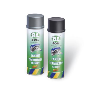 LAKIER TERMICZNY 500ML W AEROZOLU CZARNY 650°C / BOLL