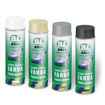 FARBA PODKŁADOWA 500ML SZYBKOSCHNĄCA AKRYLOWA W AEROZOLU BEŻOWA / BOLL