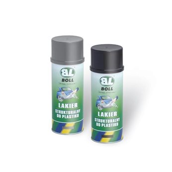 LAKIER STRUKTURALNY DO PLASTIKU SZARY SPRAY 400ML / BOLL