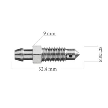 ODPOWIETRZNIK 0015 M8X1,25 L-32,4