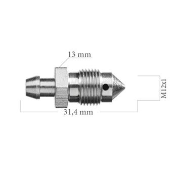 ODPOWIETRZNIK 0040 M12X1 L-31,4