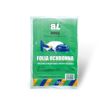 FOLIA OCHRONNA HDPE GRUBOŚĆ 0,007MM 4M X 5M (20 M2) NA POJAZD / BOLL / KARTON 50SZT.