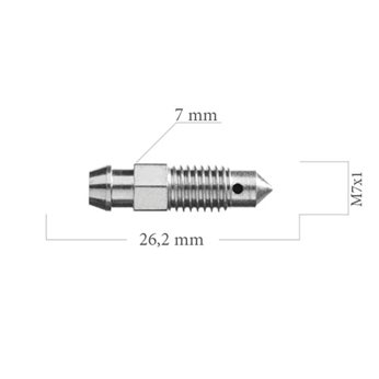 ODPOWIETRZNIK 0053X M7X1 L-26,2