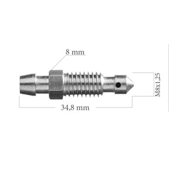 ODPOWIETRZNIK 0092 M8X1,25 L-34,8