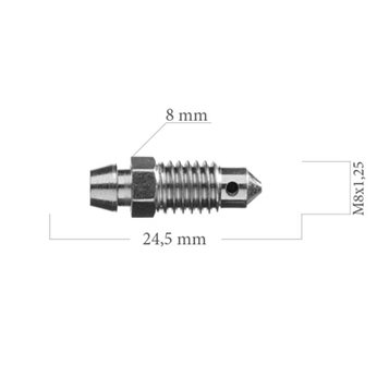 ODPOWIETRZNIK 0100 M8X1,25 L-24,5
