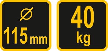 UCHWYT DO SZYB PRZYSSAWKA 1X115MM