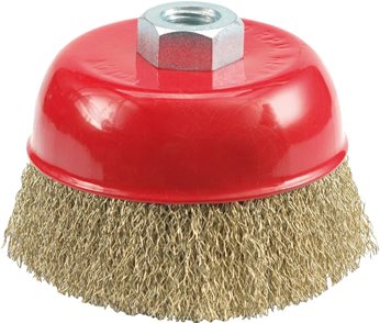 SZCZOTKA CZOLOWA 75MM, DRUT KARBOWANY