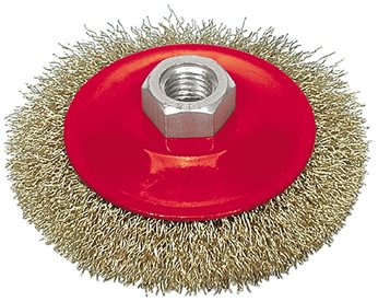 SZCZOTKA TARCZOWA 115MM,DRUT KARBOWANY