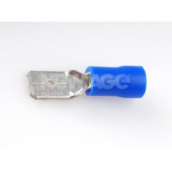 WTYK IZOLOWANY 6,3/2,5MM2 NIEBIES 100SZT
