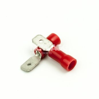 WTYK 4,8/2,5MM2 CZERWONY 10SZT