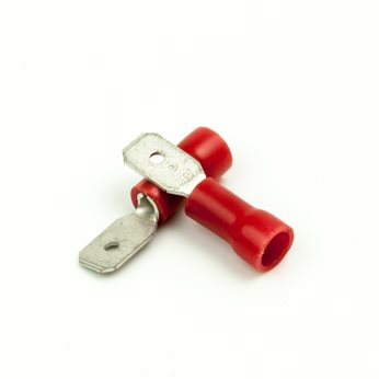 WTYK 4,8/2,5MM2 CZERWONY 100SZT