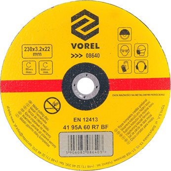 TARCZA DO CIECIA METALU 230X3,2X22