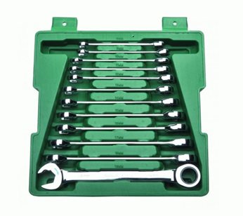 KLUCZE PLASKO-OCZKOWE 12EL Z GRZECHOTKA