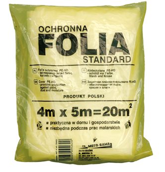 FOLIA MALARSKA 4X5M GRUBOSC 0.05MM