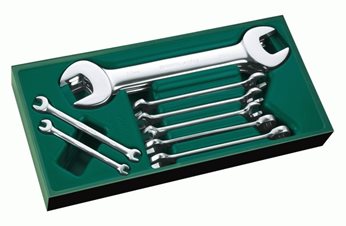 ZESTAW 10 KLUCZY PLASKO - OCZKOWYCH