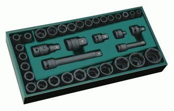 "ZESTAW KLUCZY UDAROWYCH 3/8+1/2"" 36CZ"