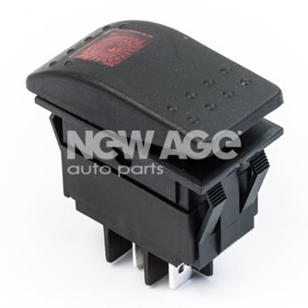 WYLACZNIK HERMET.CZERW ON-OFF LED 24V 4P