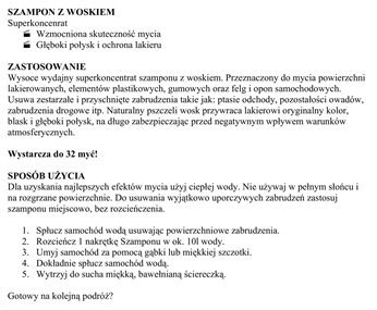 SZAMPON Z WOSKIEM KONCENTRAT 950ML