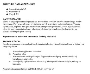 POLITURA NABLYSZCZAJACA 280ML