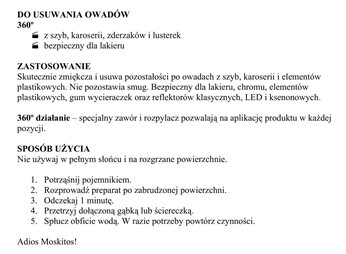 SRODEK DO USUWANIA OWADOW +GABKA 750ML