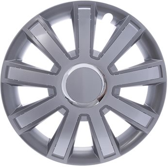 "KOLPAKI 14"" FLASH GRAFITOWO SREBRENE"