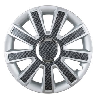 "KOLPAKI 14"" FLASH SREBRNO CARBONOWE"