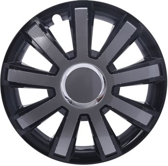 "KOLPAKI 15"" FLASH CZARNO GRAFITOWE"