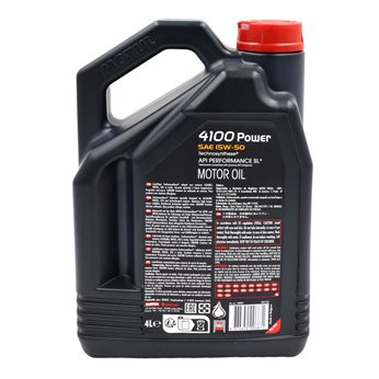 OLEJ MOTUL 15W50 4L 4100 POWER / 229.1 / 501.01 505.00
