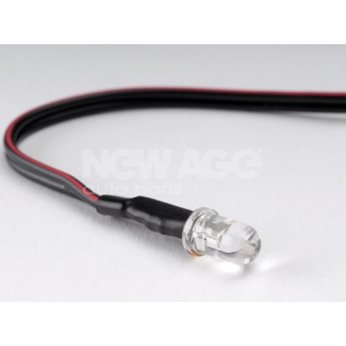 DIODA LED 12V 5MM NIEBIESKA BIALA