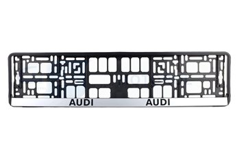 RAMKA TABLICY REJ.EURO -AUDI   CZARNA
