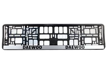 RAMKA TABLICY REJ.EURO -DAEWOO CZARNA