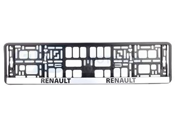 RAMKA TABLICY REJ.EURO -RENAULT CZARNA