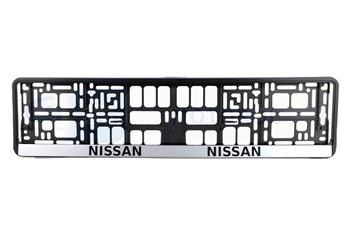 RAMKA TABLICY REJ.EURO -NISSAN  CZARNA