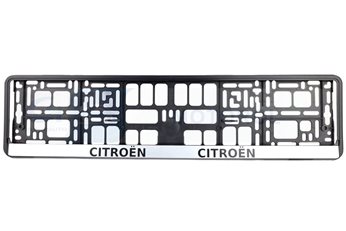 RAMKA TABLICY REJ.EURO -CITROEN CZARNA