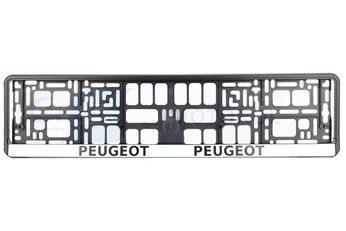 RAMKA TABLICY REJ.EURO -PEUGEOT CZARNA