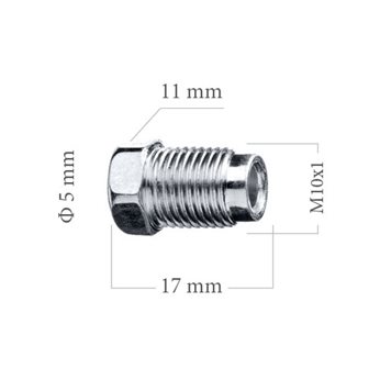 ZLACZKA STALOWA 105 M10X1 WP105