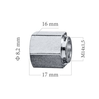 ZLACZKA STALOWA 165 Z-165 14X1,5 8,00MM