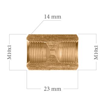 LACZNIK HAMU M10X1-M10X1 WP121