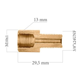 "REDUKCJA 10/1- 3/8"" 24 UNF R-231"