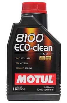 OLEJ MOTUL 5W30 1L 8100 ECO CLEAN / C2 / DPF / PSA 06- / 9.55535-S1 / DO WYCZERPANIA ZAPASÓW