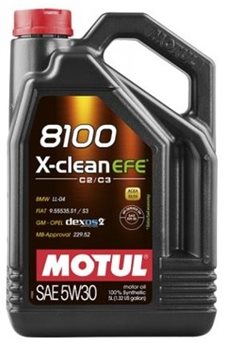 OLEJ MOTUL 5W30 5L X-CLEAN 8100 EFE C2/C3 / DPF / SP / 505.00 505.01 / 229.52 / LL04 / 9.55535-S1/S3