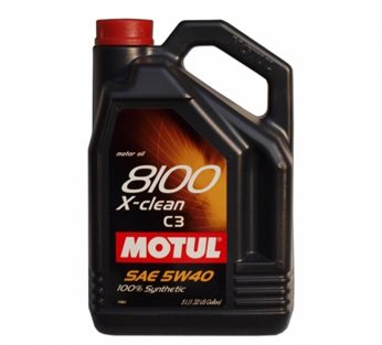 OLEJ MOTUL 5W40 5L 8100 X-CLEAN C3 / SN / LL04 / RN0710 / 505.00 505.01 / 229.51 / DEXOS 2 / MS-1299