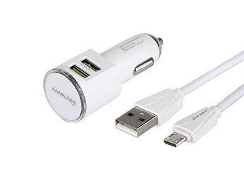 LADOWARKA SAMOCHODOWA + KABEL MICROUSB