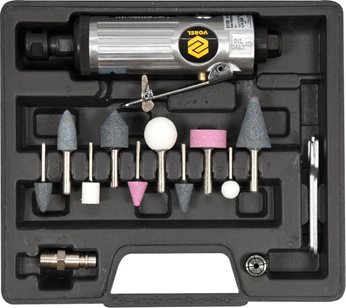 SZLIFIERKA PNEUMAT. PROSTA Z AKCESORIAMI