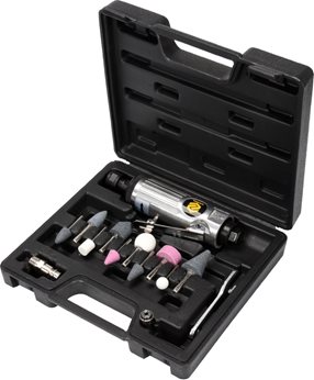 SZLIFIERKA PNEUMAT. PROSTA Z AKCESORIAMI