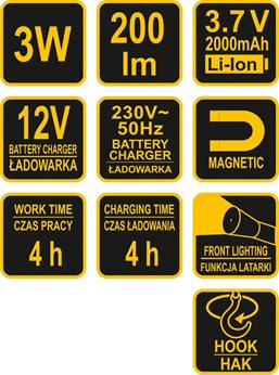 LAMPA WARSZTATOWA COB LED 3W