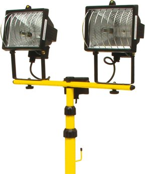 2 LAMPY HALOGENOWE 400W 8600LM STOJAK